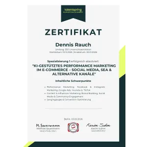 Google Analytics Zertifikat